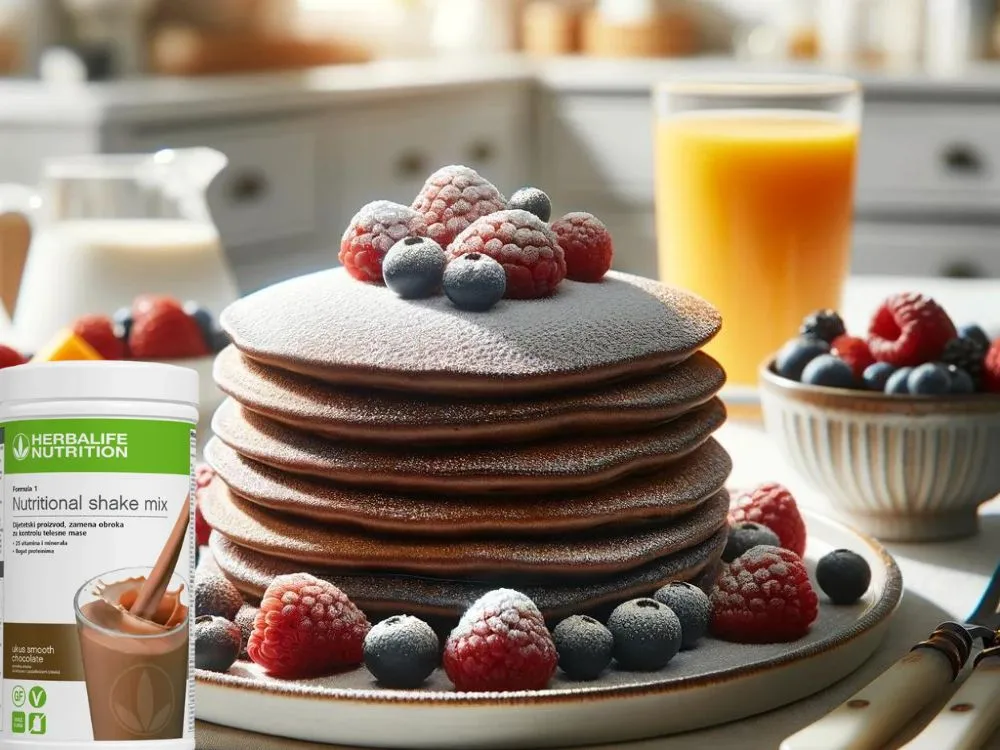 Američki palačinci sa Herbalife Nutritivnim šejkom od čokolade